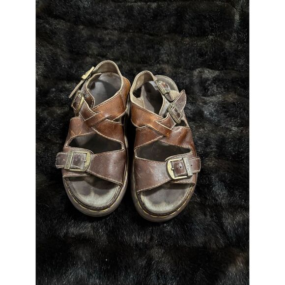 Vintage Dr. Martens 8209 Fisherman Sandals 90s England Platform Chunky Buckle 9